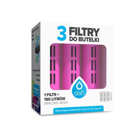 1665 3PACK OF DAFI FILTERS FOR A BOTTLE WITH A SCREW CAP