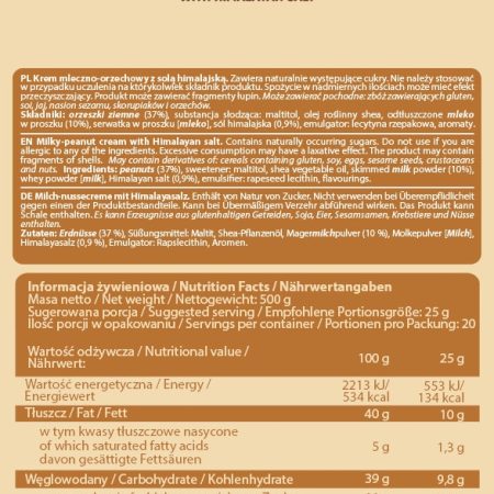 NUTLOVE WHITE CHOCO PEANUT - 500g