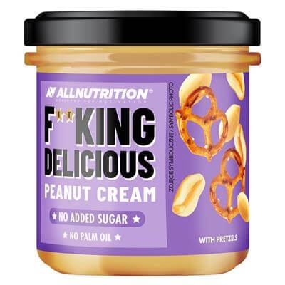 FITKING DELICIOUS PEANUT CREAM WITH PRETZELS - 350 g