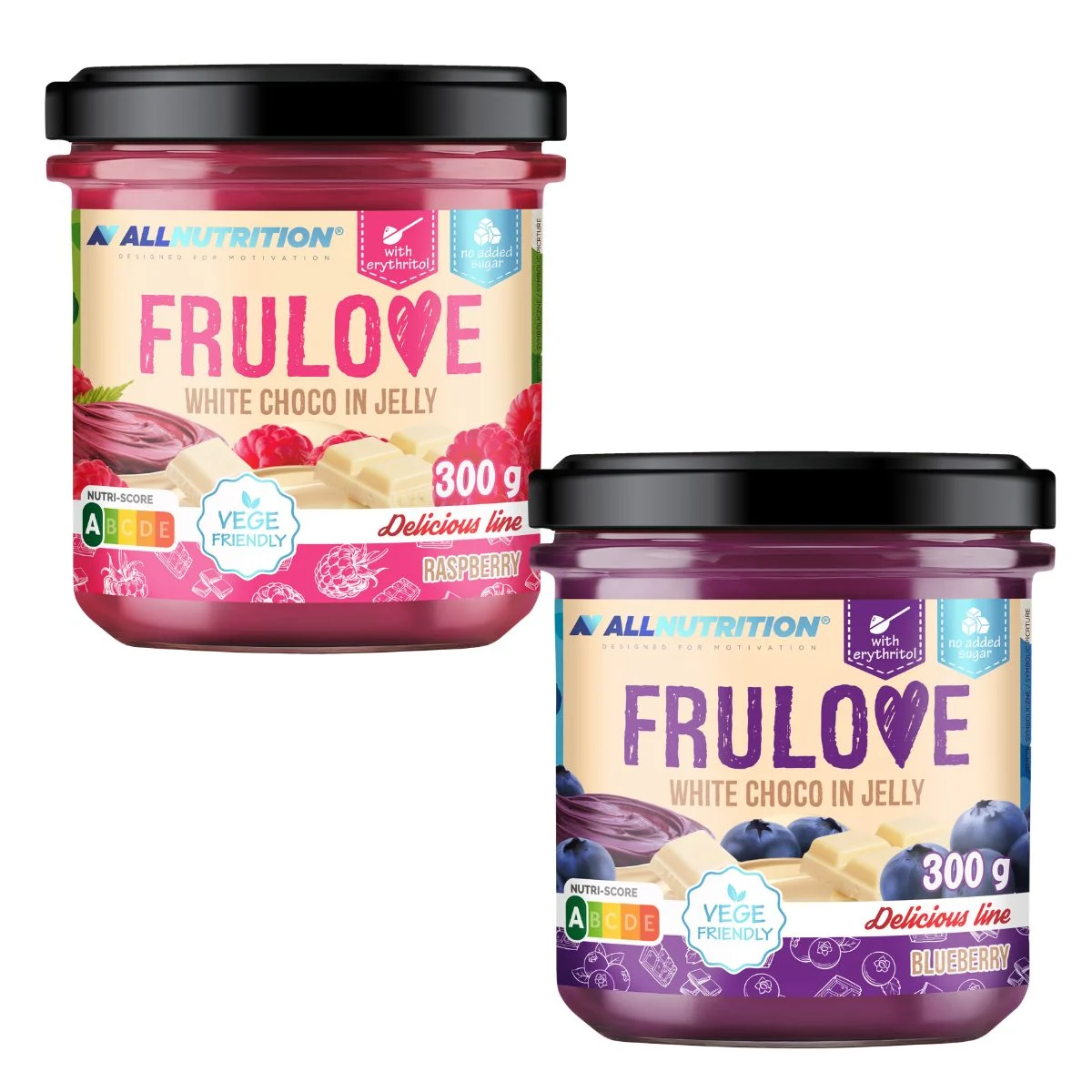 FRULOVE WHITE CHOCO IN JELLY - 300g
