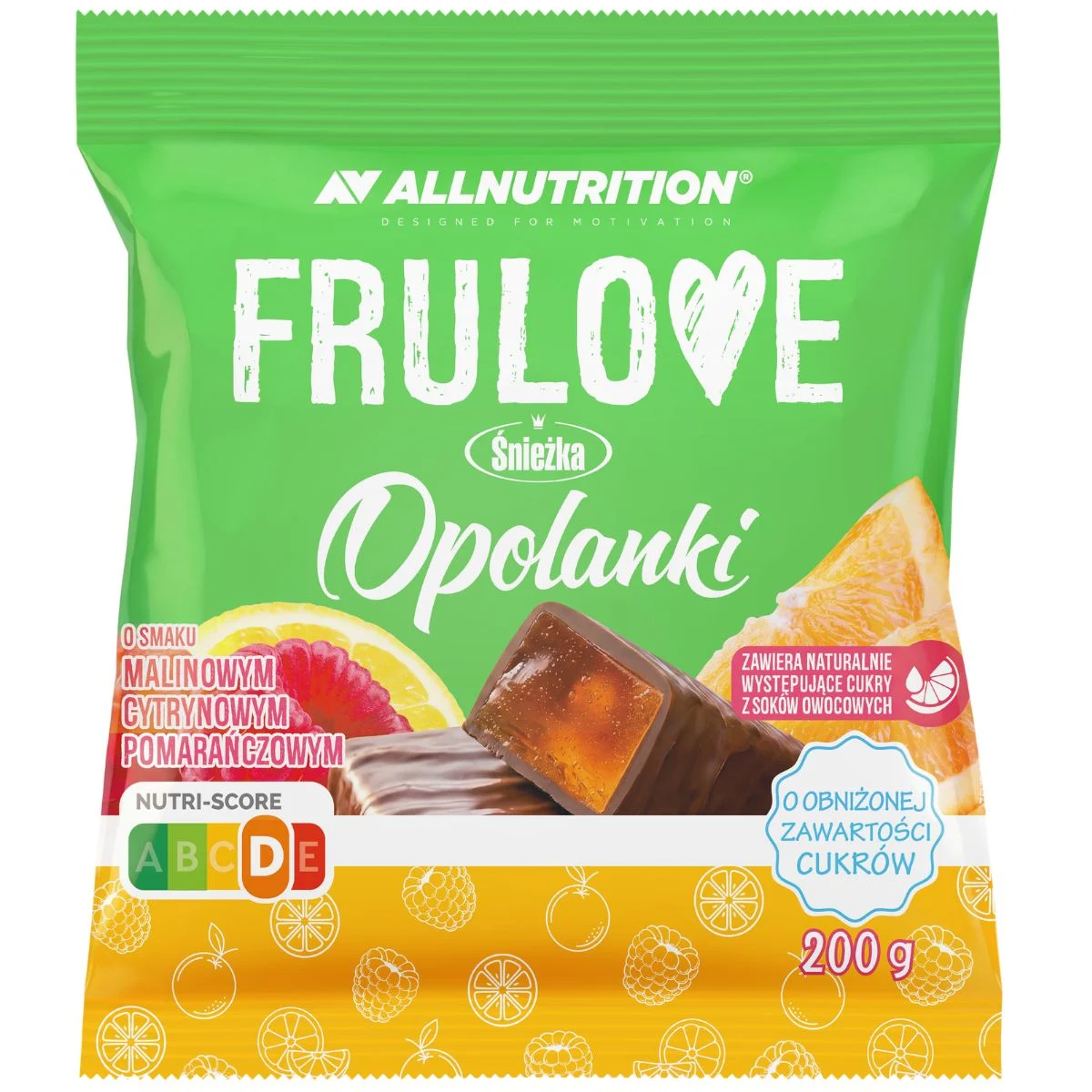 FRULOVE OPOLANKI - 200g Galaretki w Czekoladzie