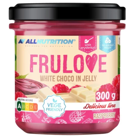 FRULOVE WHITE CHOCO IN JELLY - 300g - White Chocolate with Raspberry
